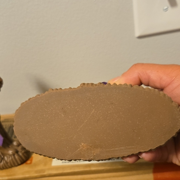 Brown Rabbits Figurines Set with Purple Bows  💜     PRE OWNED  💜 - Picture 6 of 9